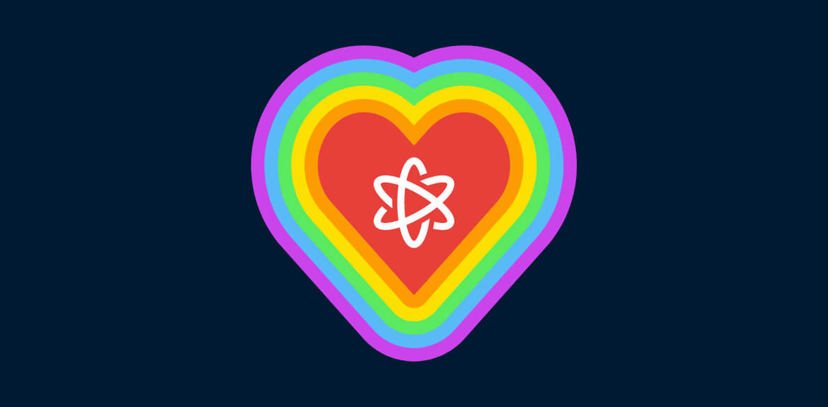 Ideas Collide Pride Rainbow Heart